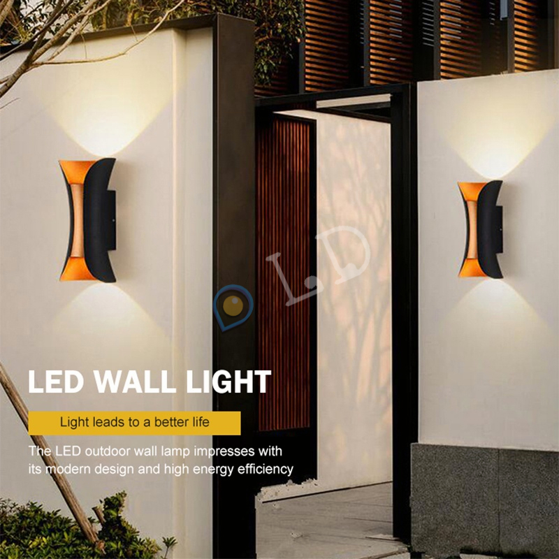 [COD] Lampu Dinding Tahan Air Aluminium Hias Outdoor Kamar Tidur Ruang Tamu LED Wall Light Waterproof Garden Wall Lamp Indoor Corridor Bedroom Living Room Home Lighting