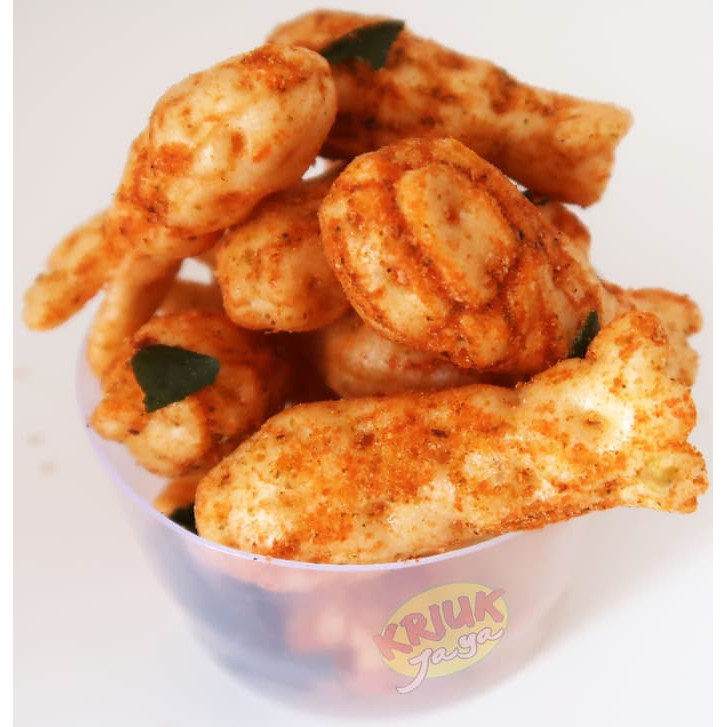 

Cemilan Snack Kentang Pedas dengan Daun Jeruk