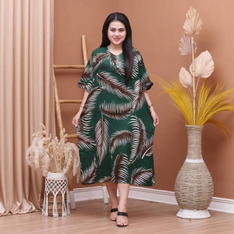 DASTER JUMBO TROPICAL MOTIFNYA KAYAK DI HAWAI YA UNTUK WANITA DEWASA YANG NYAMAN BANGET DIPAKAI SEHA