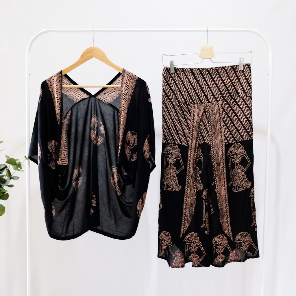 ONE SET BATIK WANITA MODERN SETELAN CELANA PANJANG BATIK SET BATIK KULOT BATIK LEBARAN BATIK KONDANG