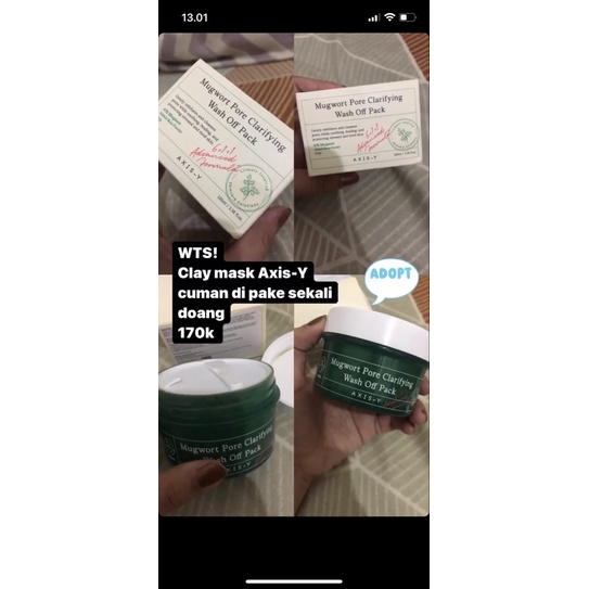 preloved clay mask axis y