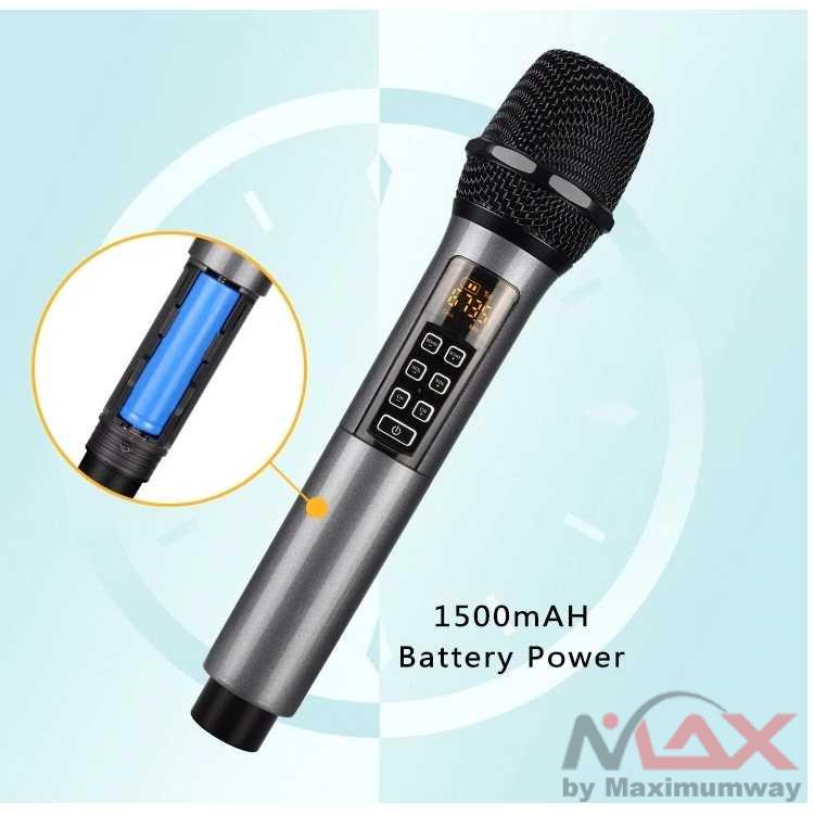 Rellent Mikrofon Karaoke Mic Wireless Portable KTV - D300 Warna Gray