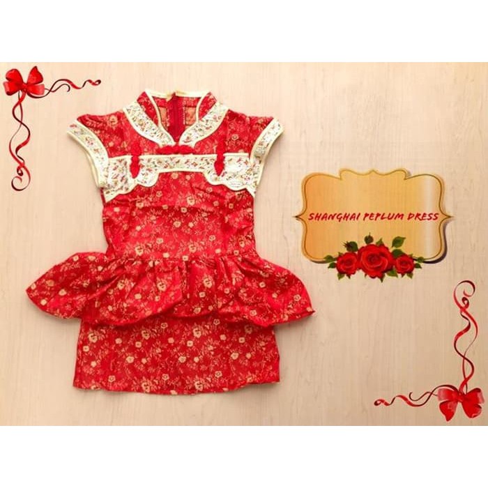 Dress imlek Cheongsam imlek dress Murah