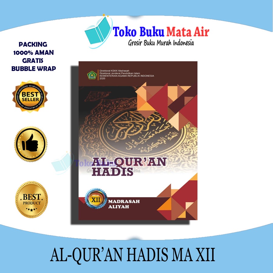 BEST SELLER ORIGINAL AKIDAH AKHLAK MA XII K2019 DIKNAS
