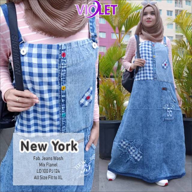 Daster bahan jeans wash