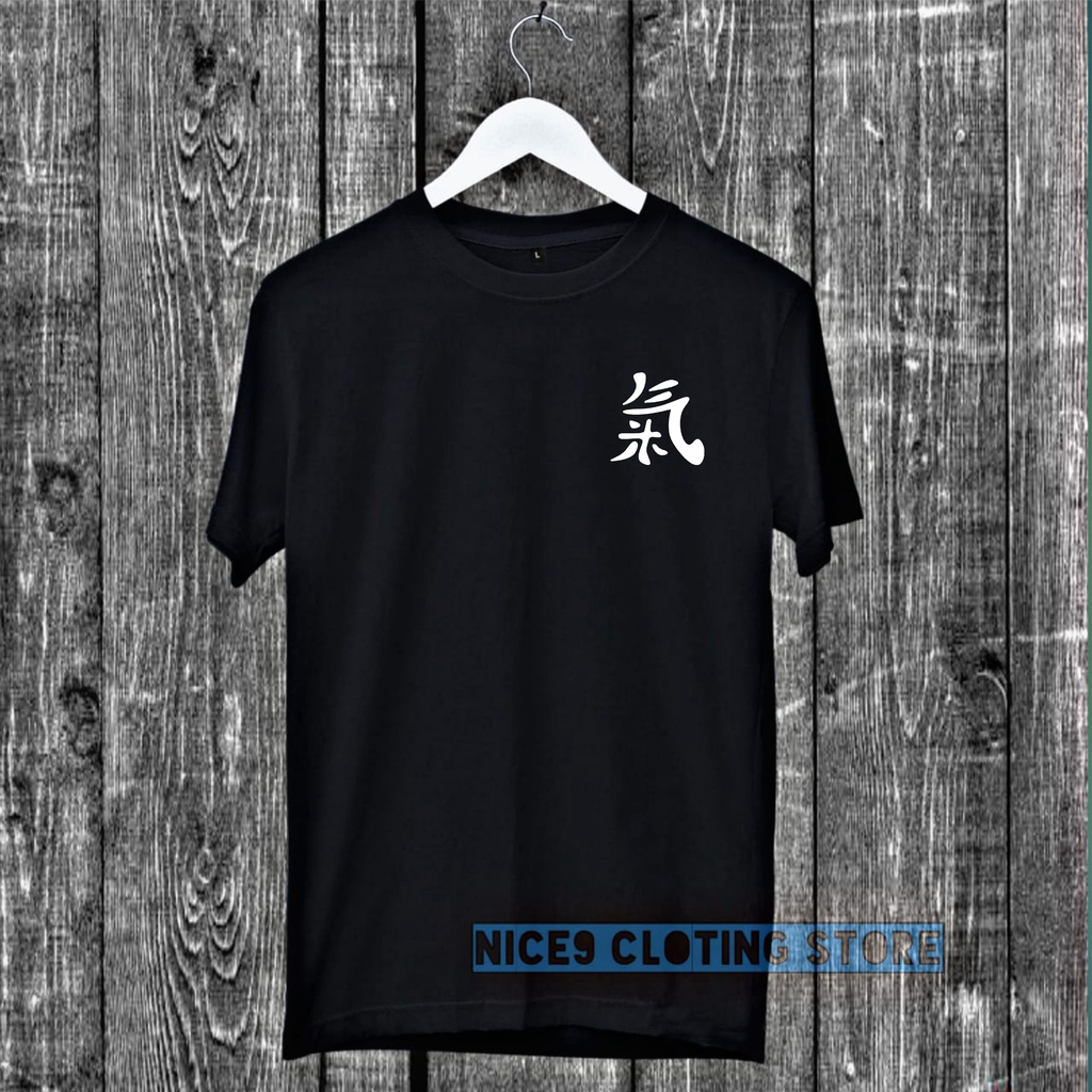 Nice9 - Baju Kaos Distro Tulisan Cina Pria Wanita Katun Combed Lengan Pendek  | Pakaian Baju Distro 