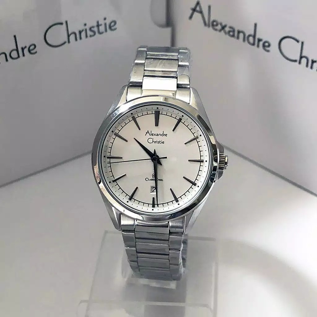 Jam Tangan Wanita Alexandre Christie 8580 AC8580 AC 8580 Silver Original