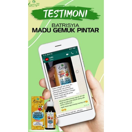 Batrisyia Madu gemuk pintar Gempi 175ml penambah nafsu  makan anak