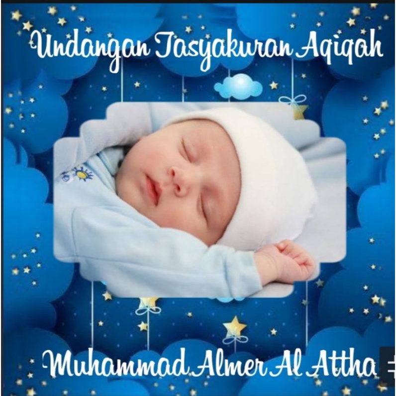undangan aqiqah tasmiyah / undangan digital aqiqah