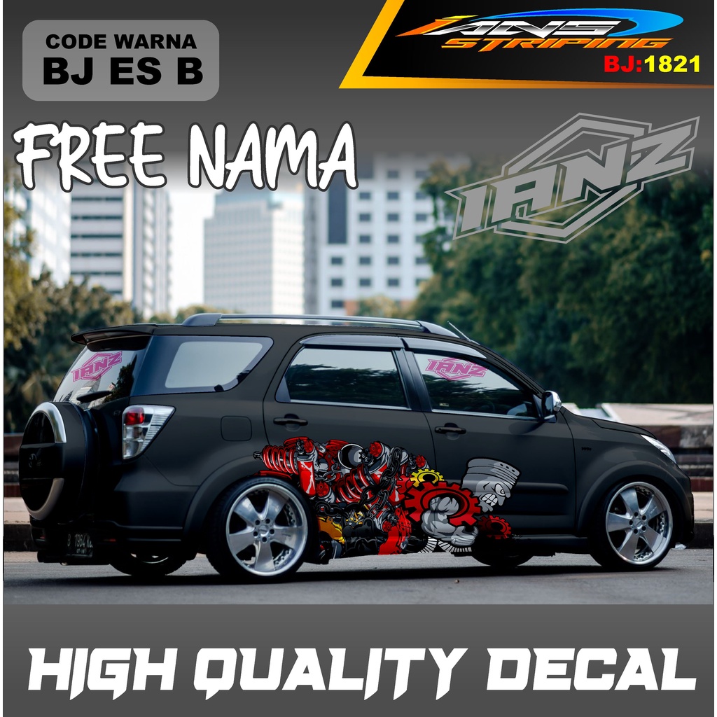 VARIASI STIKER MOBIL TERIOS / STIKER MOBIL GRAND LIVINA / VARIASI STIKER MOBIL AVANZA / STIKER MOBIL XENIA / STIKER MOBIL