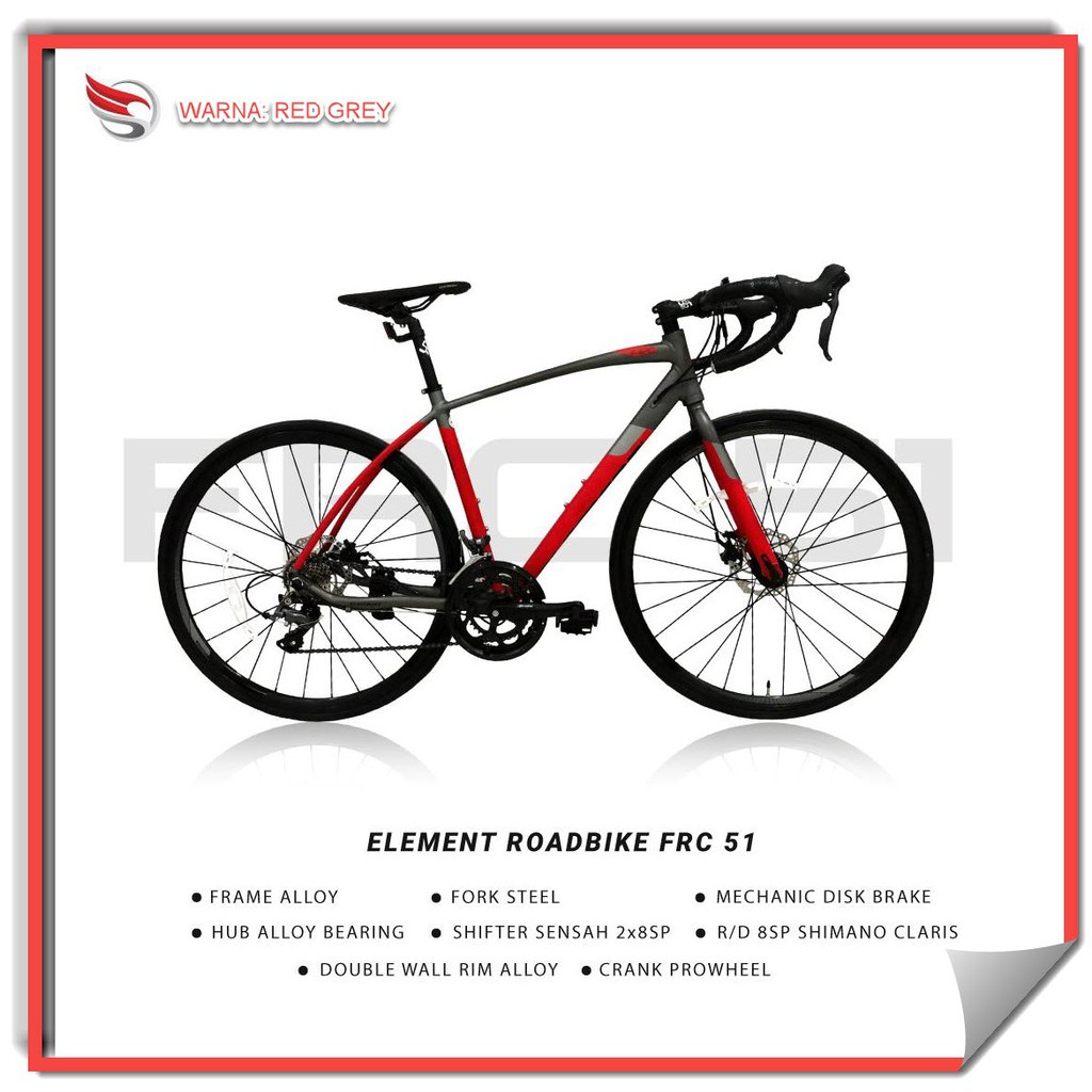 SEPEDA BALAP ROADBIKE Element FRC 51  700C  16SPEED