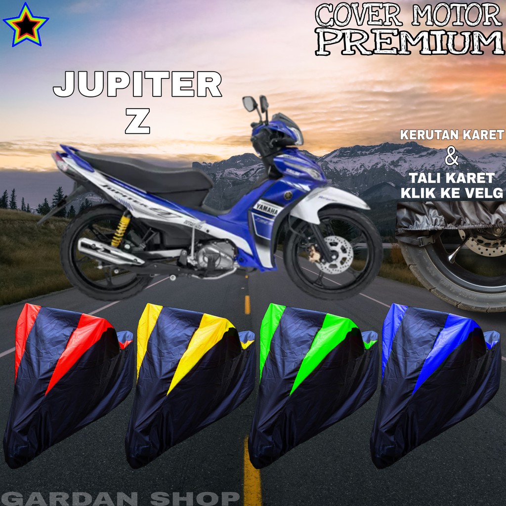 Sarung Motor JUPITER Z Hitam KOMBINASI Body Cover Penutup Pelindung Motor Jupiter PREMIUM