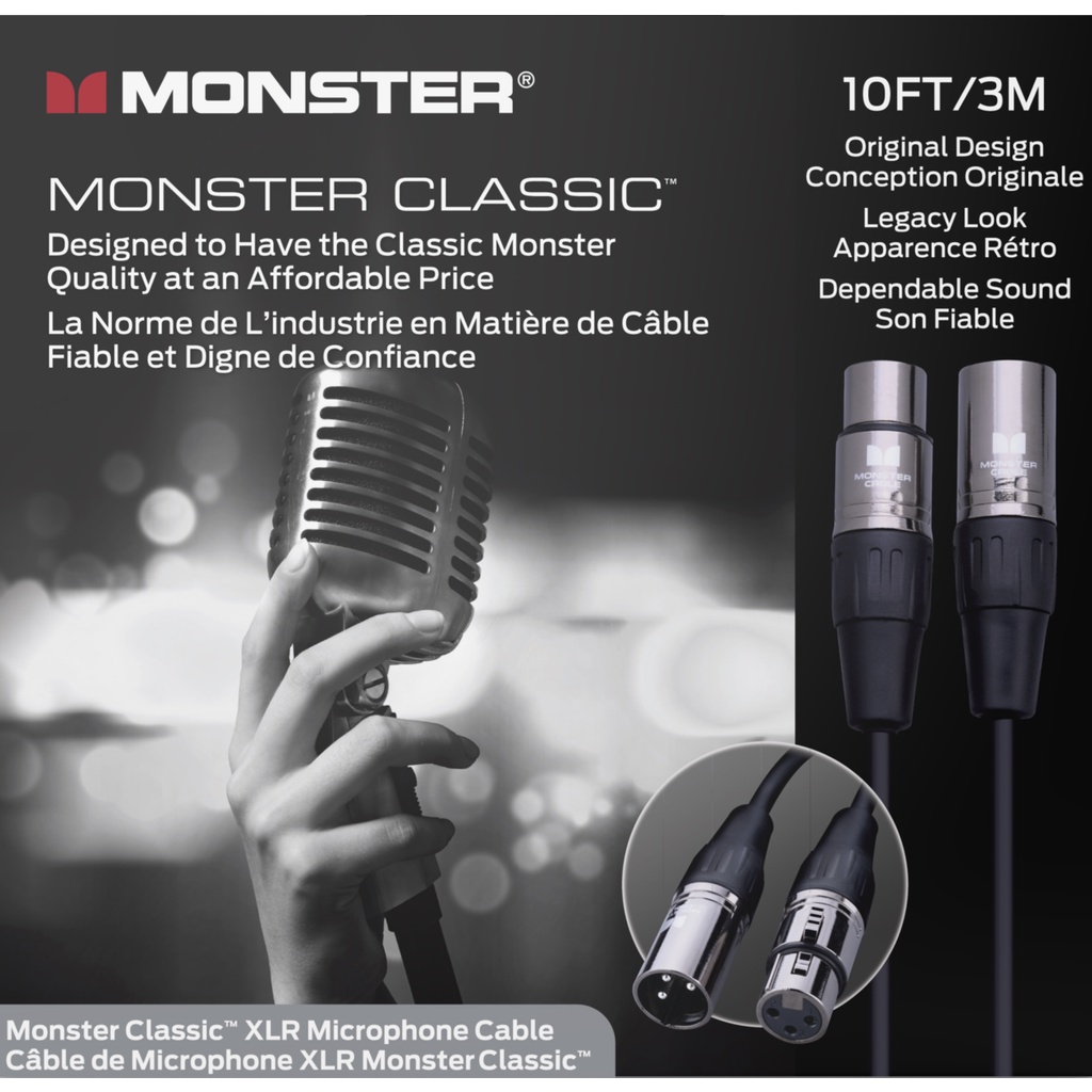 Monster Prolink Monster Classic 10 ft Microphone Cable