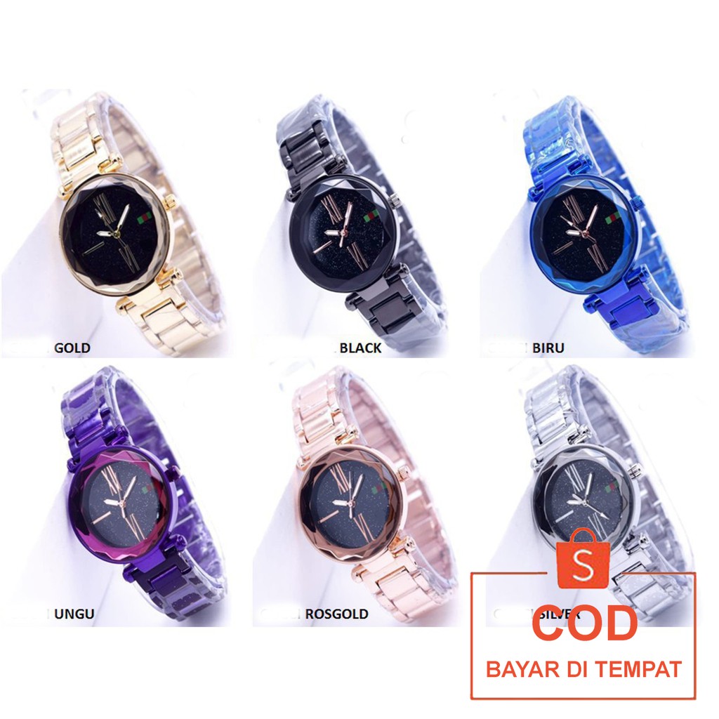 ✅COD Jam Tangan Rantai Analog Watch Fashion Wanita Cewek Anti Air Murah Couple Original