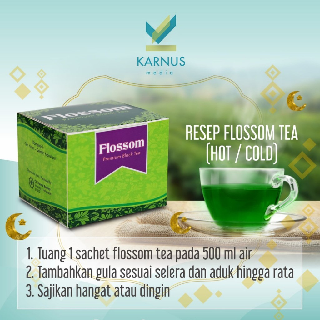 Teh Hitam Berkolagen FLOSSOM Premium Black Tea