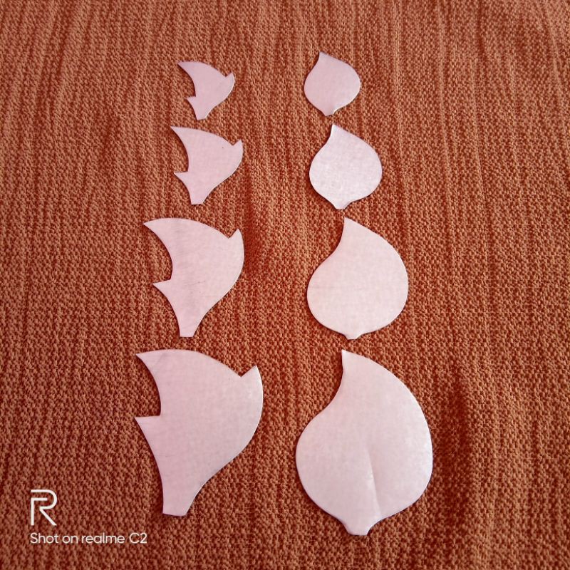 cetakan corsase motif daun
