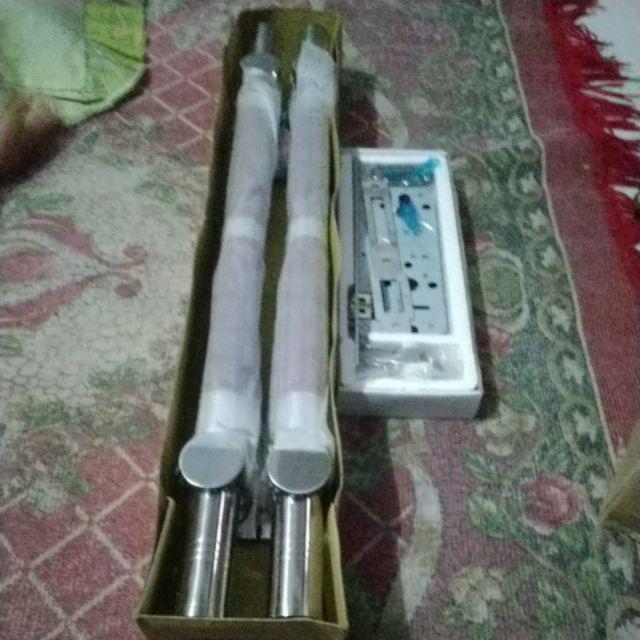 Gagang Pintu Rumah 60 Cm Dan 1 Set Body Kunci Tarikan Pintu Stainless Handle Minimalis
