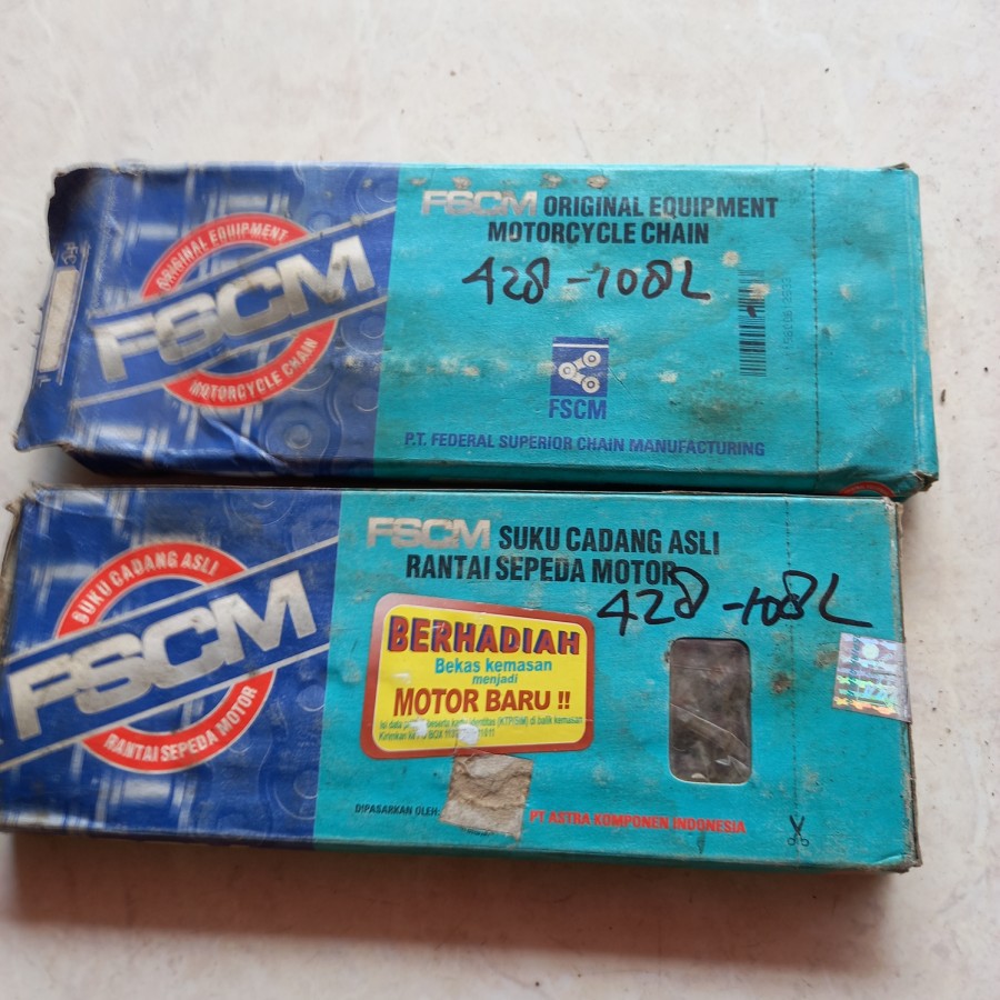 Rantai Roda Motor 428-108L merk FSCM