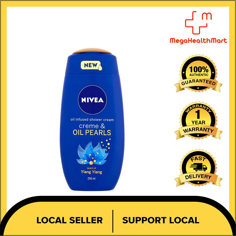 NIVEA Shower Cream & Oil Pearls, Ylang Ylang, 250ml