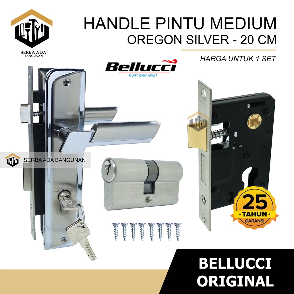 Kunci Pintu Tanggung Bellucci Asli Handle Medium Bellucci Kunci Bellucci Stainless N Series