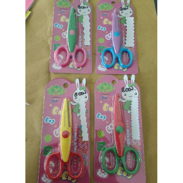 Gunting kertas gerigi/berpola