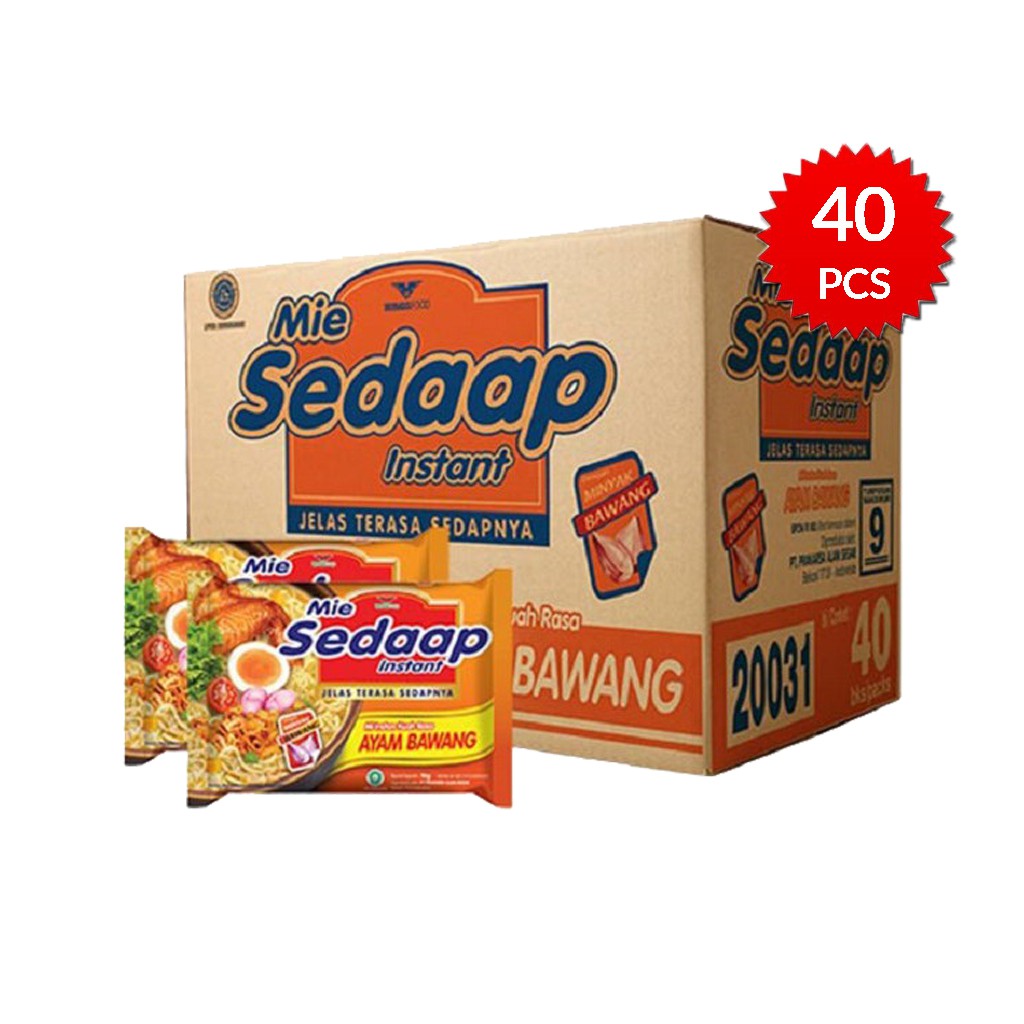 

Mie Sedaap Kuah Rasa Ayam Bawang | 1 Dus | 40 pcs