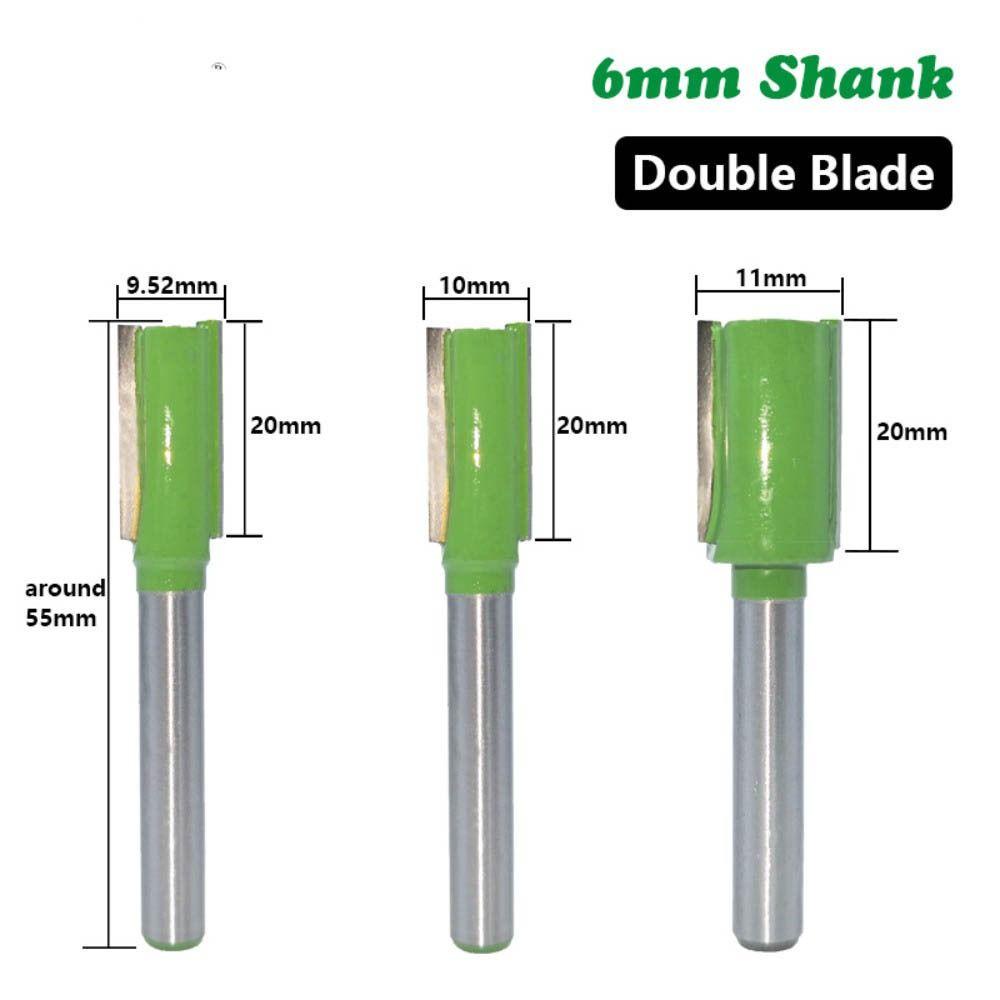 Top Straight Bit 6mm Shank Alat Pertukangan Single Flute Bit Bakelite Router