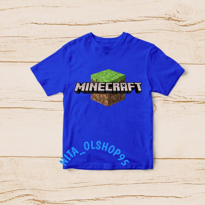 baju anak karakter, baju anak minecraft