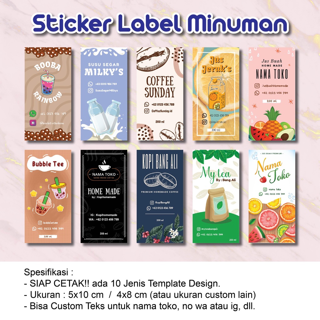 

Stiker Label Produk Minuman Ekonomis - Bahan Stiker Chromo