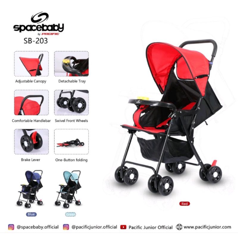 Baby Stroller Space Baby SB 204 203 208 Kereta Dorong Bayi