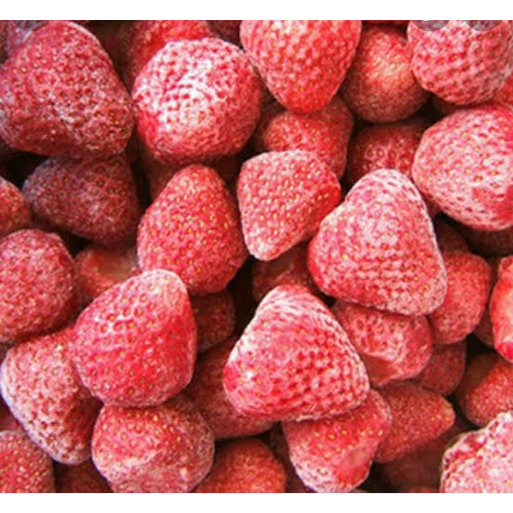 

Strawberry Frozen kemasan 1 kg best seller