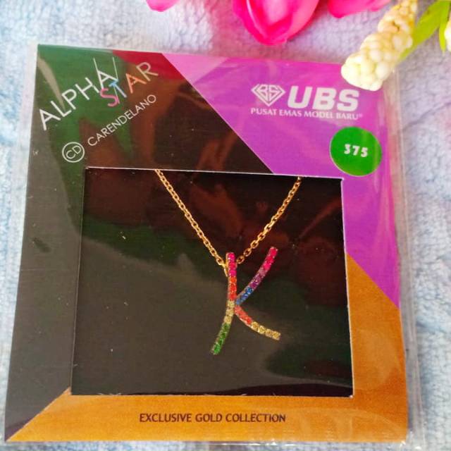 Kalung UBS ALPHASTAR CARENDELANO huruf "K"