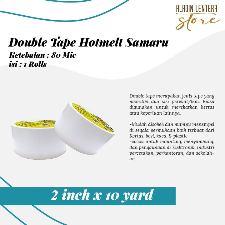 

Double Tape SAMARU Size 2 inch x 10 yard