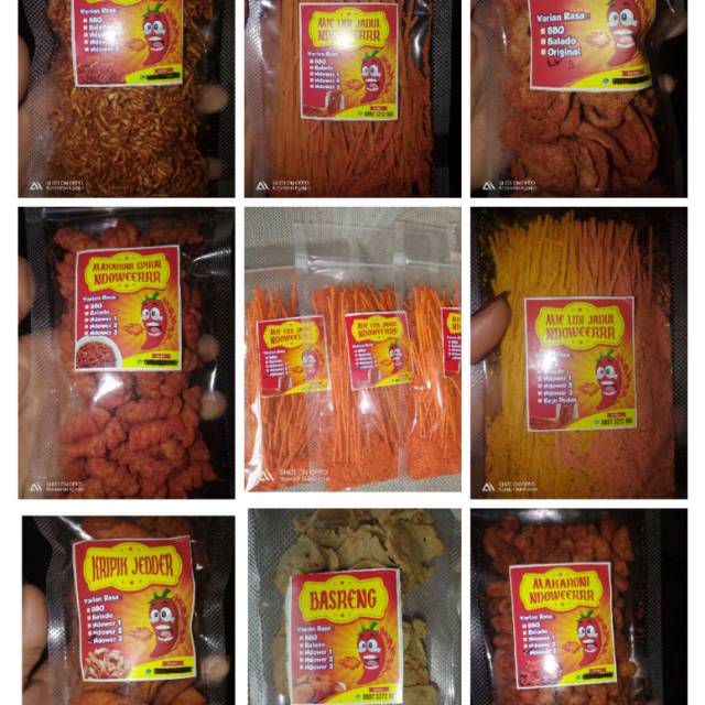 

Aneka cemilan pedas ndower beli grosir lebih murah