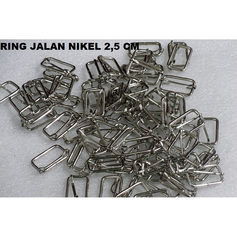Ring Jalan Nikel Ukuran 2,5 cm Murah