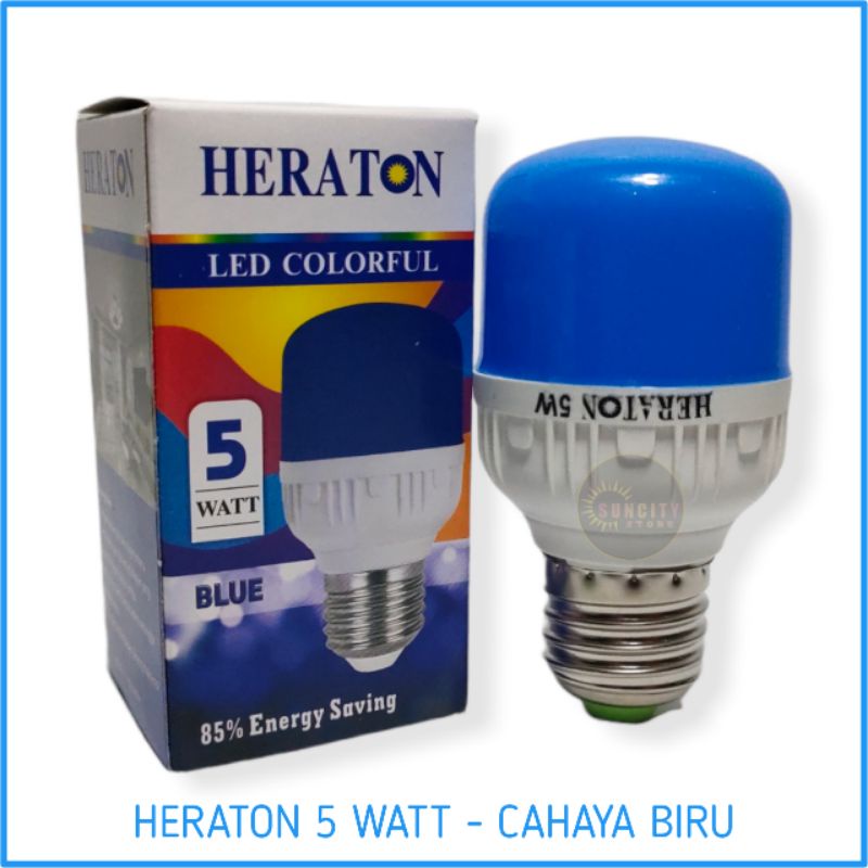 Heraton Colorful Lampu LED Warna 5 Watt