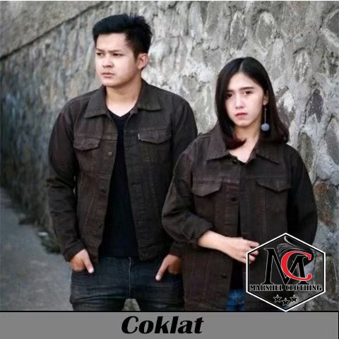 RCL - JAKET JEANS COUPLE PRIA WANITA / COUPLE WARNA OVERSIZE