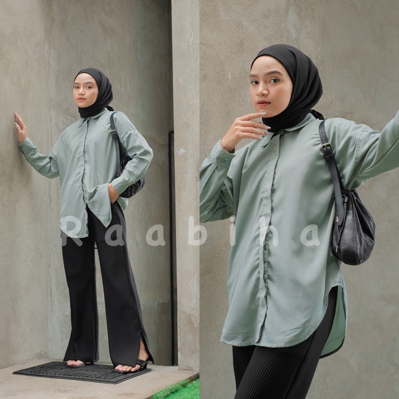 RAABIHA Mora Basic Shirt (Kemeja Wanita)