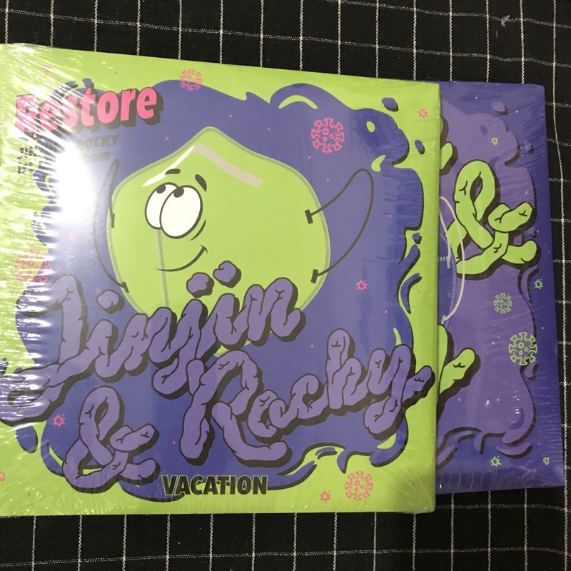 READY STOCK JINJIN &amp; ROCKY unit 1st mini album: restore vacation staycation ver