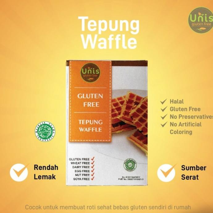 

SALE UNIS GLUTEN FREE - TEPUNG WAFFLE - 500GR