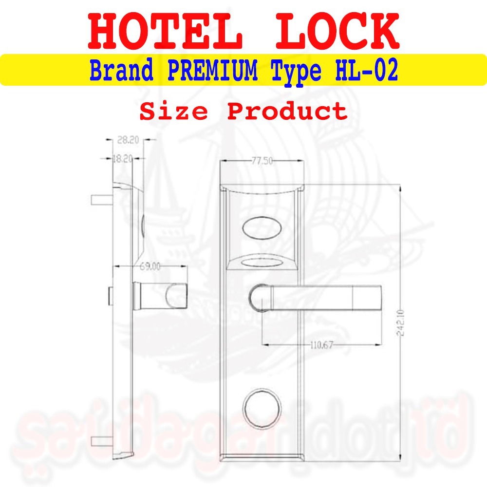 DIGITAL DOOR LOCK - KUNCI PINTU DIGITAL - MULTI UNLOCK