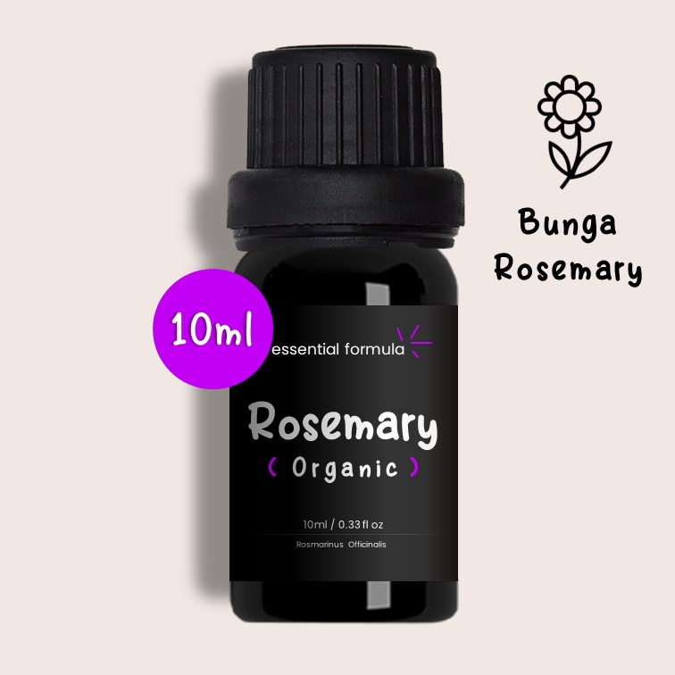 10ml Organic Rosemary Essential Oil Daun Rosemary Murni 100%