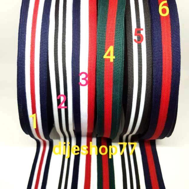 Rib jaket 2,5cm / pita rib lentur lebar 2,5 cm tebal lembut / rib leher kerah / rib lengan lis bawah
