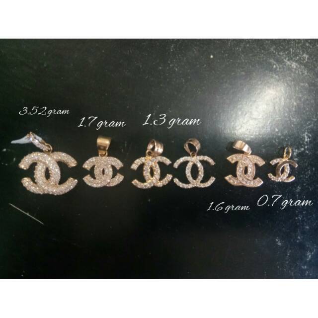 Liontin CHANEL emas asli kadar 700