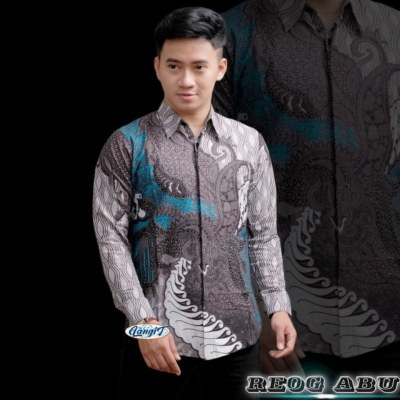 Atasan batik pria kantor baju batik pria modern kerja terbaru