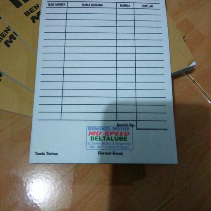 Cetak Nota Murah Plus Sudah Di Stempel Merk Toko Shopee Indonesia