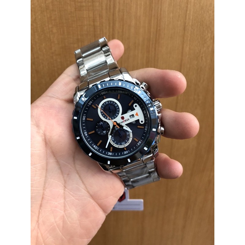 JAM TANGAN PRIA RANTAI STAINLISS STIIL KADEMAN  6141TAHAN AIR ORIGINAL