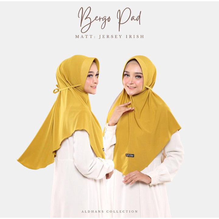 Jilbab Bergo Pad Matt Jersey Irish Original by Al-Dhans