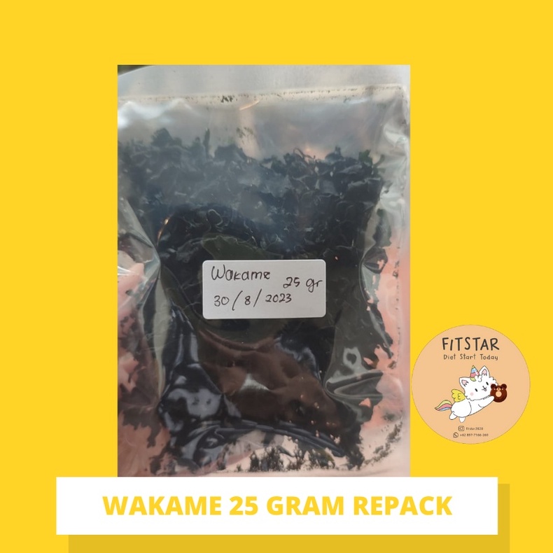 

DRIED WAKAME 25 GRAM- Rumput Laut kering untuk miso udon 25 gram