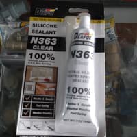 Lem Silikon Silicone DERFOE 35gr Clear Sealant Sealent Kaca Aquarium